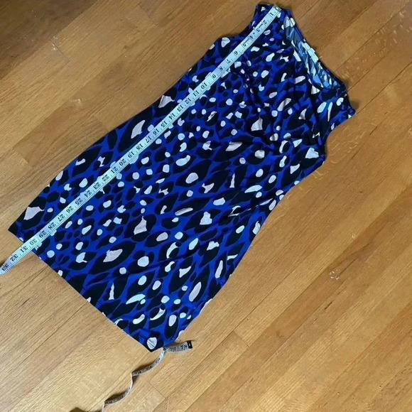 Trina Turk Blue Leopard Print Dress - Picture 12 of 13